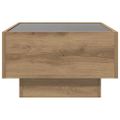 vidaXL Konferenčný stolík dub artisan 50 x 50 x 30 cm