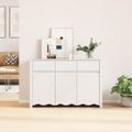 vidaXL Servírovacia skriňa Drammen Biela 114 x 43 x 75,5 cm