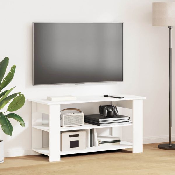 vidaXL Stojan na televízor Biela 100 x 40 x 50 cm