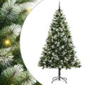 vidaXL Umelý vianočný stromček s umelým snehom 300 LED Teplá biela