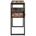 vidaXL Konzolový stôl 120 x 33 x 75 cm Masívne obnovené drevo