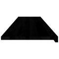 vidaXL Okenný parapet 2 ks hnedočierná 160x40x2 cm dubový masív