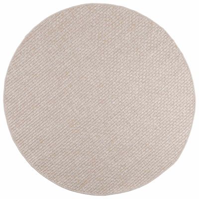 vidaXL Kusové koberce Okrúhly FARO Krémová Ø 160 CM Polyester