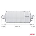 Clona univerzálna strieborná ZIMA/LETO 200x100cm AMiO-04881