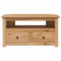 vidaXL Rohová TV skrinka 93x49x49 cm borovicový masív Panama Range