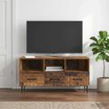vidaXL TV skrinka Staré drevo 102 x 34,5 x 50 cm Kompozitné drevo