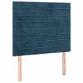 vidaXL Rám postele bez matraca tmavomodrý 90x200 cm zamat