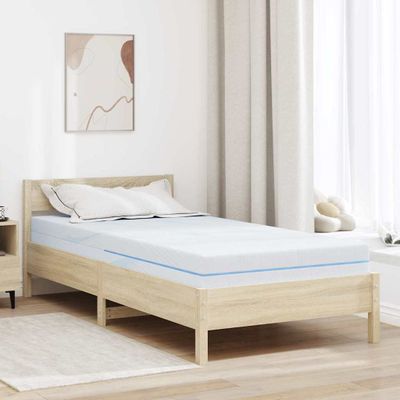 vidaXL Matrac Stredne tvrdý 90 x 190 cm Biela