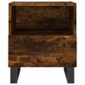 vidaXL Nočné stolíky 2 ks dymový dub 40x35x47,5 cm kompozitné drevo
