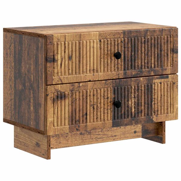 vidaXL Nočný stolík Staré drevo 62 x 34,5 x 47,5 cm Kompozitné drevo