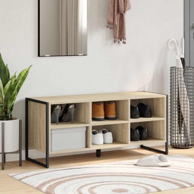 vidaXL Skriňa na topánky Sonoma 100 x 35 x 44 cm Kompozitné drevo