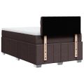 vidaXL Boxspring posteľ s matracom tmavohnedá 120x190 cm látka
