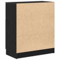 vidaXL Servírovacia skriňa Čierny dub 60 x 30 x 70 cm Kompozitné drevo