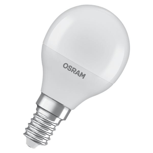 OSRAM LED žiarovka P40 E14 4,9W 2700K matná, teplá biela
