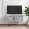 vidaXL Nástenná TV skrinka 78,5 x 31 x 30 cm Sivá sonoma