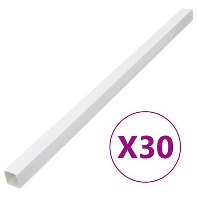 vidaXL Káblový rozvod 40x25 mm 30 m PVC