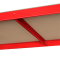 Kovový úložný regál Atos RB-1251R 180x90x40 cm červený