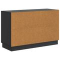 vidaXL Servírovacia skriňa Čierna 89 x 34,5 x 57 cm Kompozitné drevo