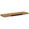 vidaXL Stenná polica Nástenná montáž 4 ks Béžová 80 x 23,5 x 3,8 cm