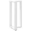vidaXL Nohy barového stola v tvare T, 2 ks, biele, 50x35x(90-91) cm, oceľové