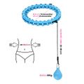 Masážna hula hoop obruč HMS HHW01 so závažím modrá