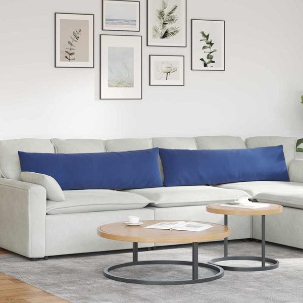 vidaXL Vankúše na pohovku 2 pcs Policajná modrá 145 x 40 cm