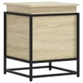 vidaXL Úložný box s vekom dub sonoma 40x40x51,5 cm kompozitné drevo