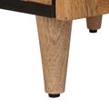 vidaXL Highboard Prírodná 40 x 33 x 110 cm Masívne mango drevo