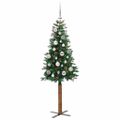 vidaXL Úzky vianočný stromček Zelená 150 cm