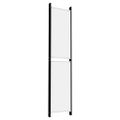 vidaXL 6-panelový paraván biely 300x220 cm látkový