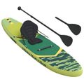vidaXL SUP doska so sedadlom 2-in-1 POSEIDON 335 x 76 x 15 cm Zelená