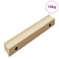 vidaXL Rovná rukoväť 587 ks Prírodná farba dreva 130 x 25 x 30 mm
