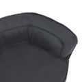 vidaXL Ergonomický matrac pre psa 60x42 cm ľanový vzhľad čierny