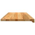 vidaXL Okenný parapet 2 ks svetlohnedá 90x40x2 cm dubový masív