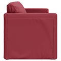 vidaXL Podlahová rozklad. pohovka 2 v 1 vínová 112x174x55cm umelá koža