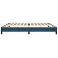vidaXL Rám postele bez matraca tmavomodrý 200x200 cm zamat
