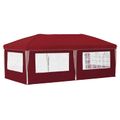 vidaXL Prístrešok na párty 575 x 289 x 245 cm Vínovo červená