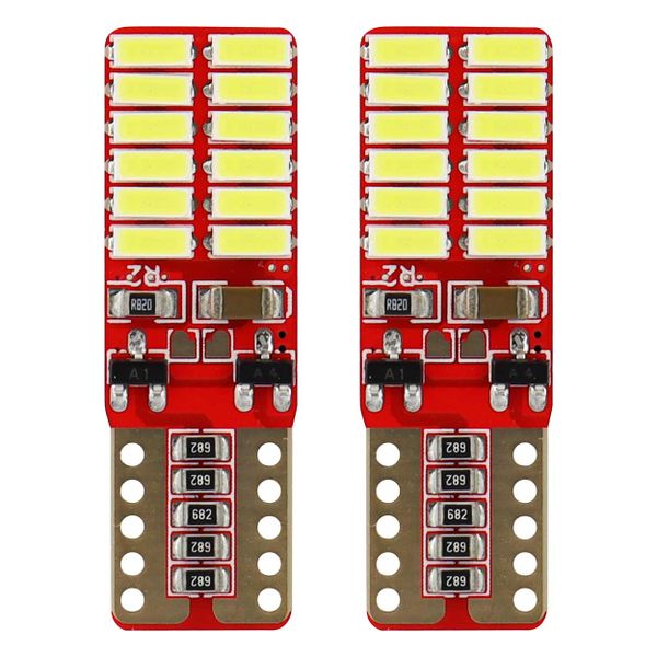 LED CANBUS 24SMD 4014 T10e (W5W) Biela 12V / 24V