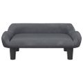 vidaXL Pelech pre psa tmavosivý 70x40x24 cm zamat