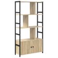 vidaXL Regál na knihy 80 x 30 x 155,5 cm Kompozitné drevo Sonoma dub