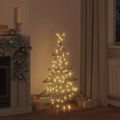 vidaXL Vianočný stromček 120 LED Teplá biela 150 cm Ratan