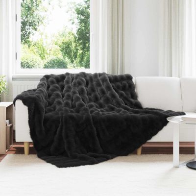 vidaXL Protisklzová deka z umelého králičieho kožúška Olite 4 pcs