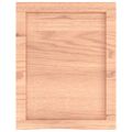 vidaXL Nástenná polica bledohnedá 40x50x(2-6) cm ošetrený masívny dub