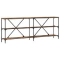 vidaXL Konzolový stôl Staré drevo 200 x 30 x 75 cm Kompozitné drevo