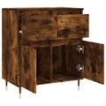 vidaXL Komoda dymový dub 60x35x70 cm spracované drevo