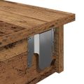 vidaXL Nástenný barový stôl Old Wood 102x45x103,5 cm Engineered Wood