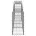 vidaXL Oblúkový gabionový kôš 2 ks 400x30x60/80 cm pozinkované železo
