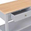 vidaXL Komoda z drevotriesky sivá 110x35x80 cm