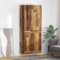 vidaXL Highboard Staré drevo 69,5 x 34 x 180 cm Kompozitné drevo