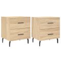 vidaXL Nočné stolíky 2 ks dub sonoma 40x35x47,5 cm kompozitné drevo